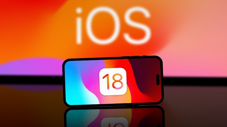 iOS 18 on an iPhone and screen