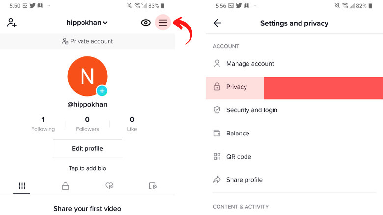 How To Make Your TikTok Account Private