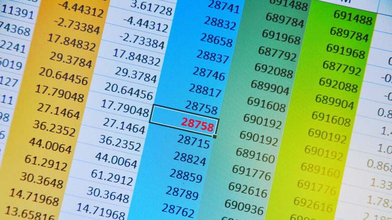 spreadsheet cells