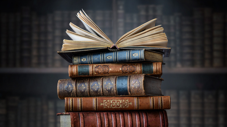 stack of books