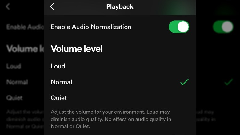 Spotify iOS Audio Normalization