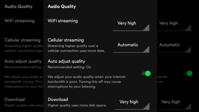 Spotify Android Audio Quality