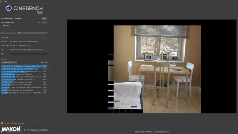 Cinebench R23 screenshot