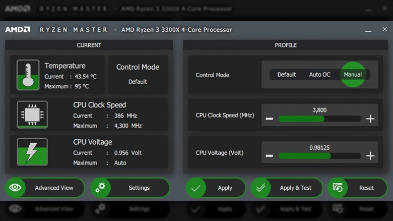 AMD Ryzen Master screenshot