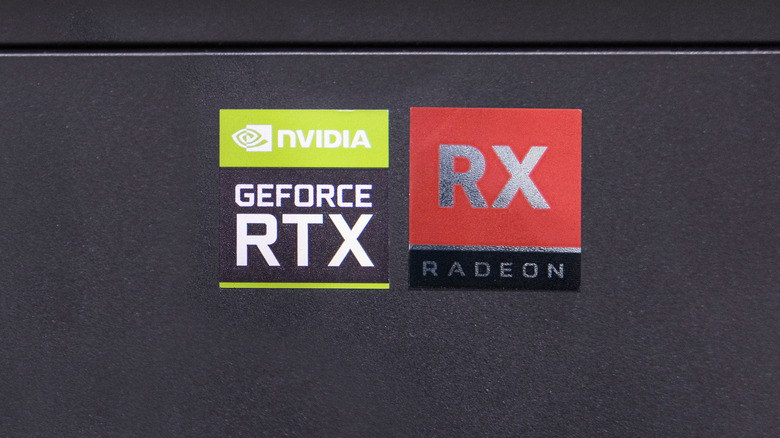 Nvidia and AMD logos