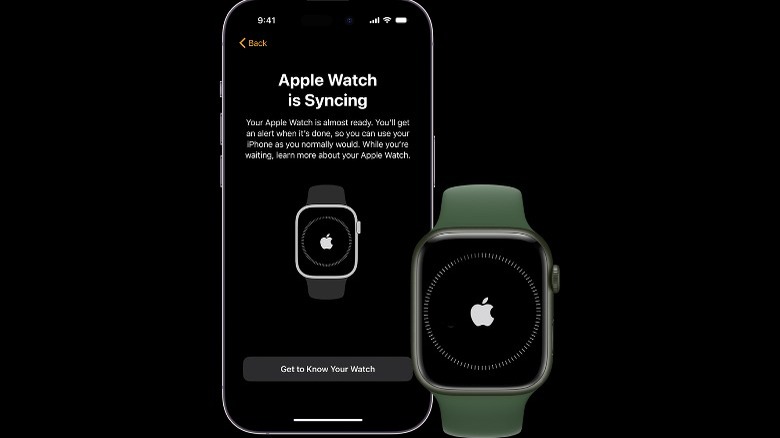 Apple Watch and iPhone syncing