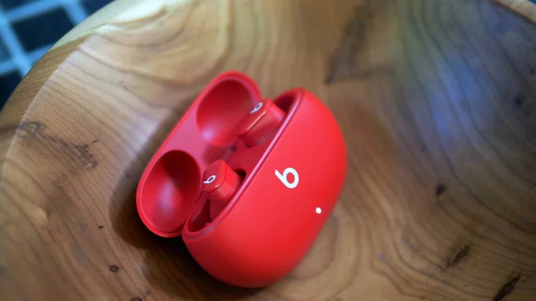 Red Beats earbuds wireless