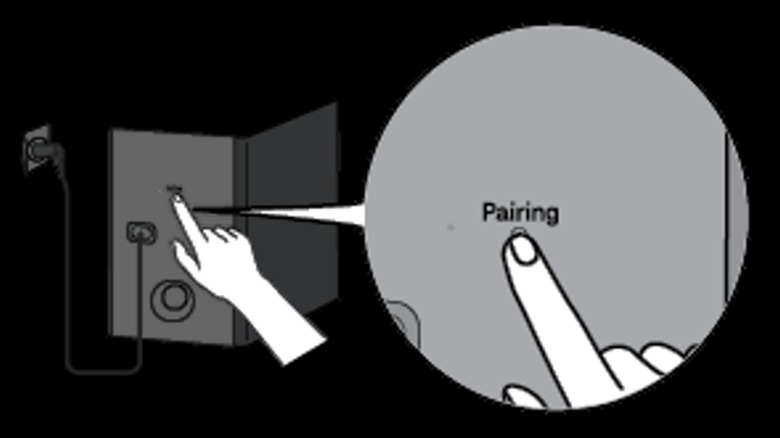 LG Pairing subwoofer graphic