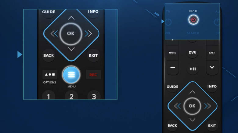 Spectrum remote menu and OK buttons