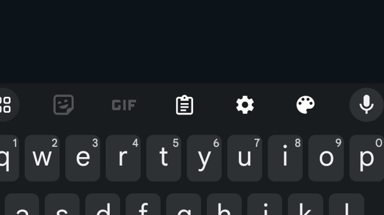 Android keyboard clipboard