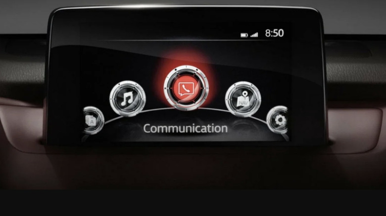 Mazda infotainment system display