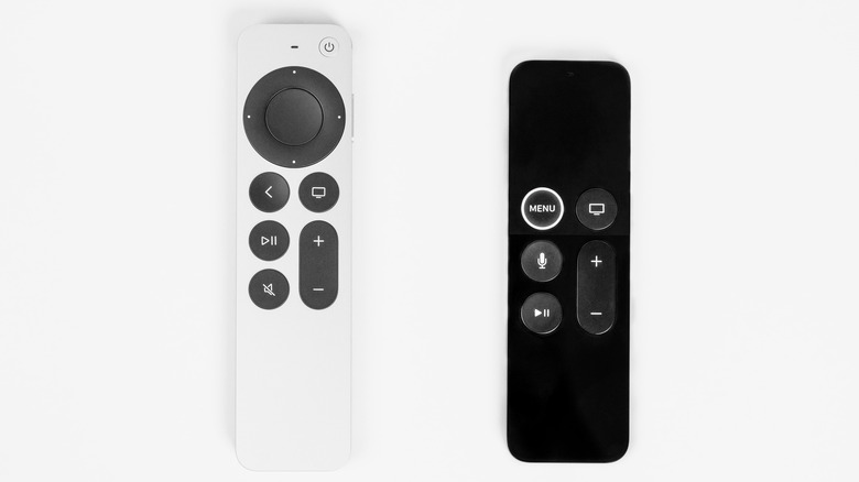 old and new Apple TV remotes