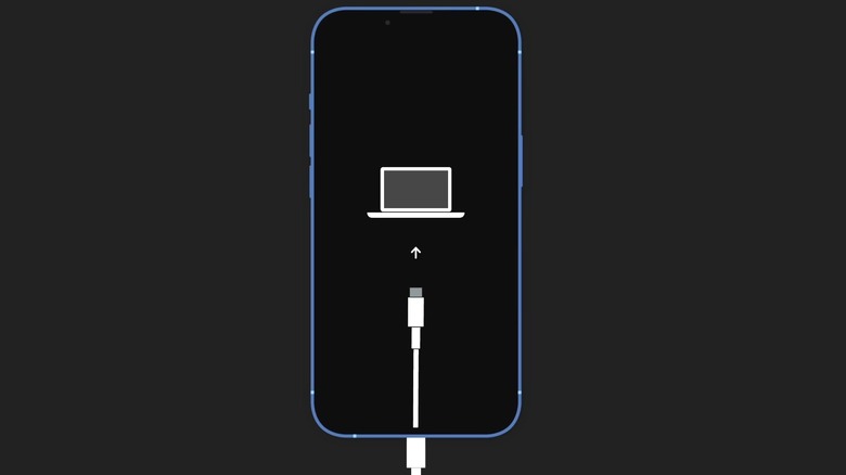 iPhone recovery mode screen