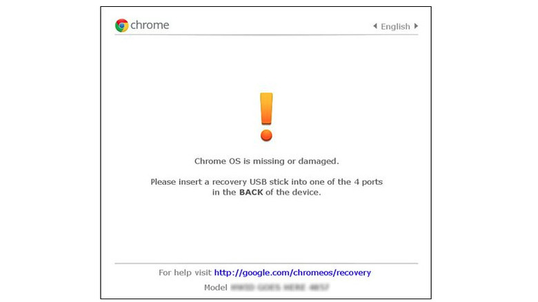 Chromebook error