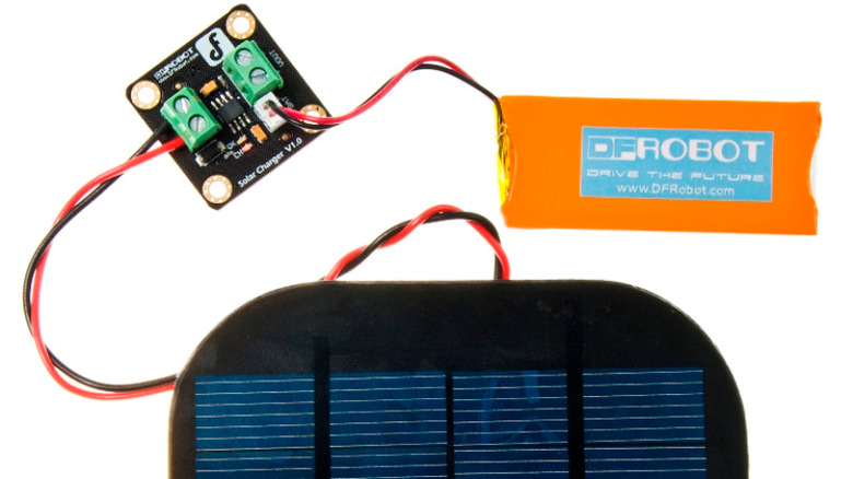 solar panel system sample circuit