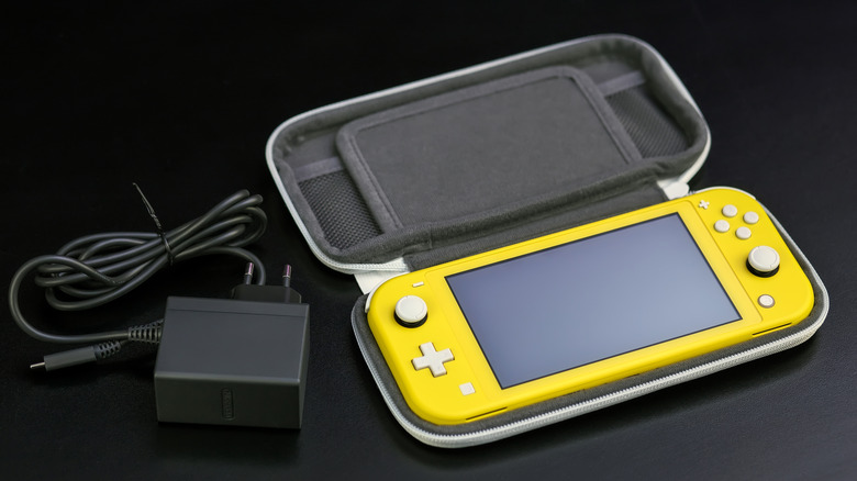 Yellow Nintendo Switch Lite case