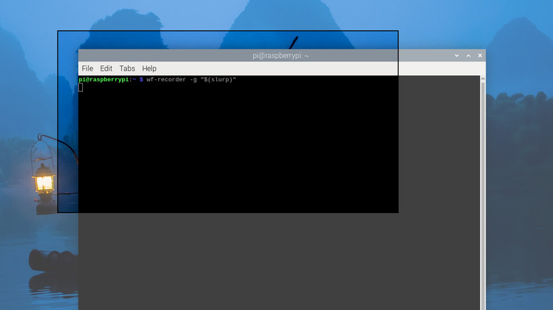 Running wf-recorder on Raspberry Pi OS Terminal