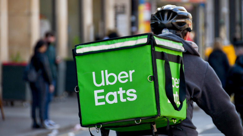 Uber Eats delivery driver 