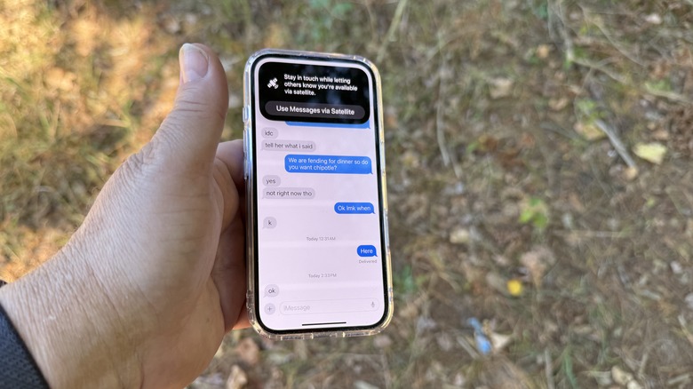 Satellite Messaging on iPhone