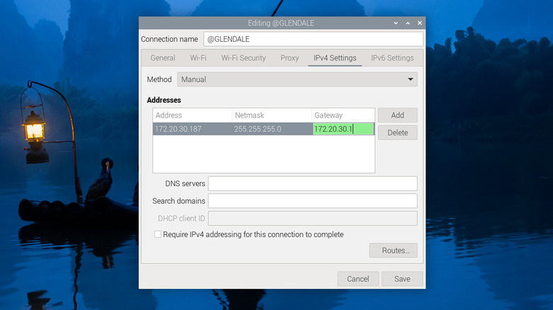 Network Manager interface in GUI in Raspberry Pi