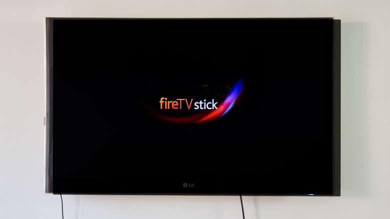 Fire TV logo on a television