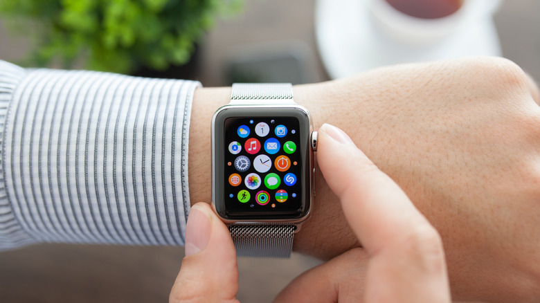 Apple Watch on wrist