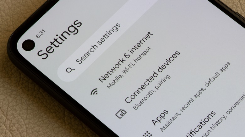 Hotspot settings on Android phone