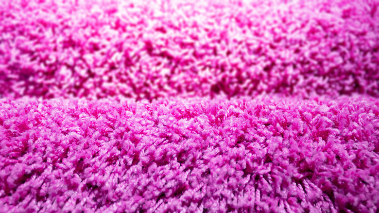 thick, pink carpet