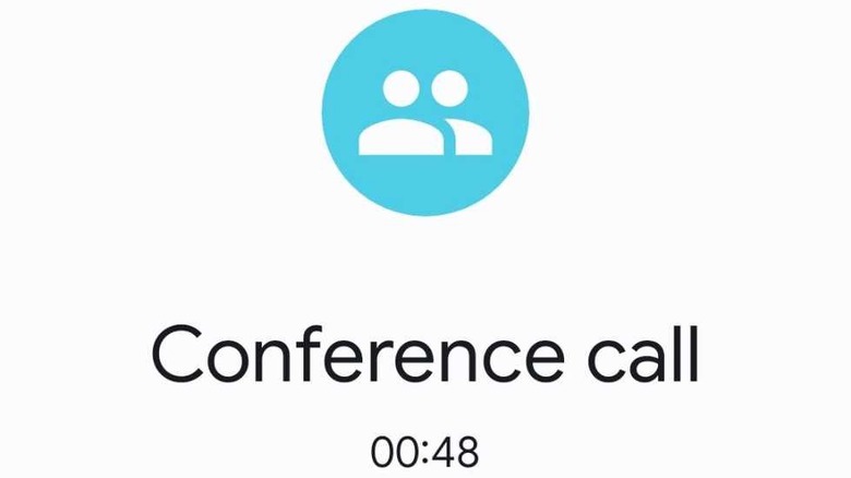 Android conference call indicator