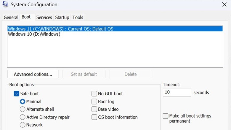 System Configuration Window