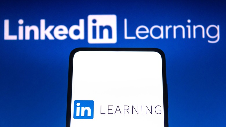 LinkedIn Learning logo on screen