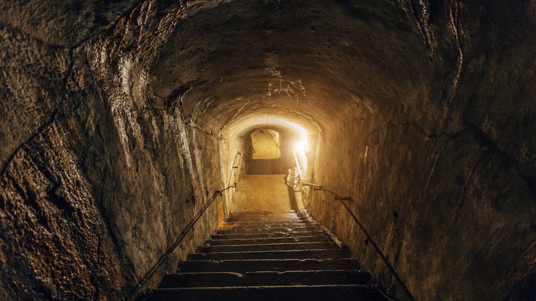 Entrance to an underground shelter 