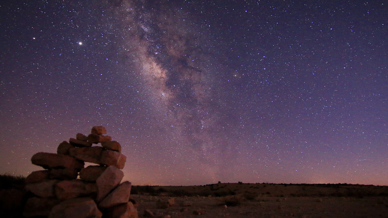 milkyway in the desert