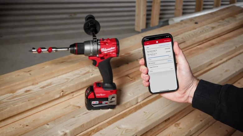 Milwaukee M18 Fuel hammer drill with One-Key app