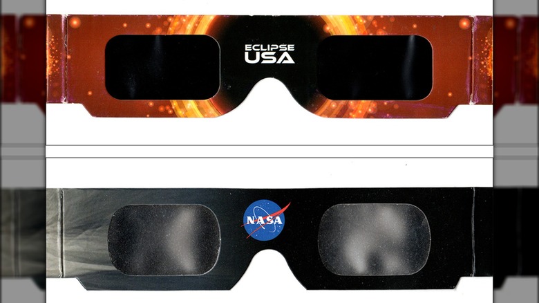 fake and real solar eclipse glasses