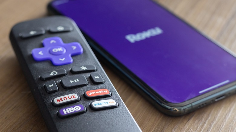 Roku remote and app on smartphone