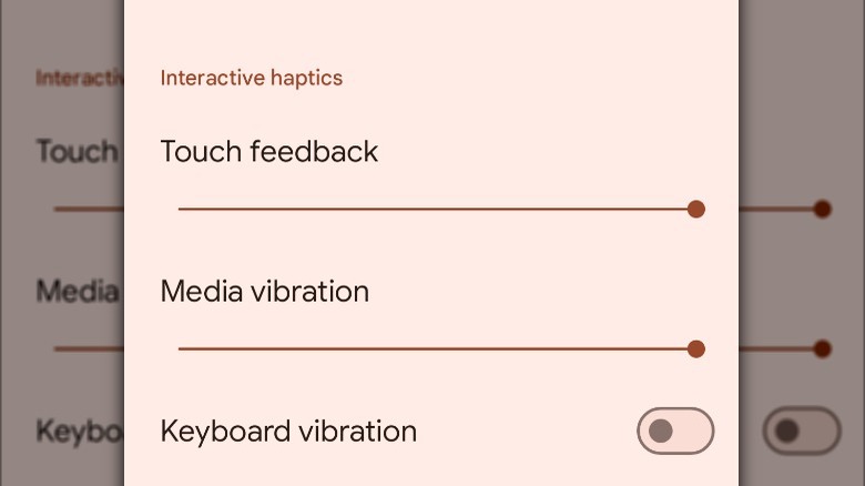 Pixel keyboard vibration