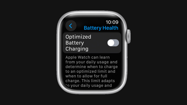 optimized battery charging apple watch