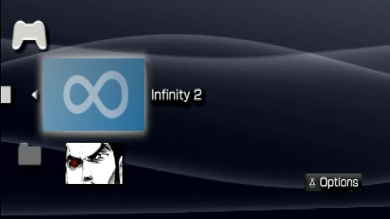 Infinity 2 software icon on PSP