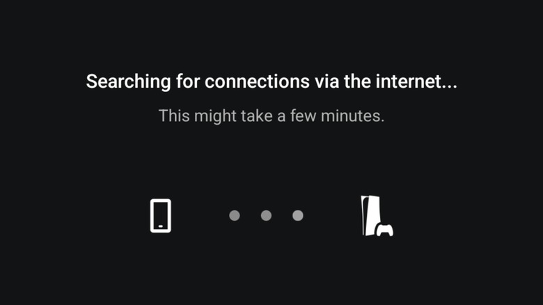 PS5 Remote Play app connecting
