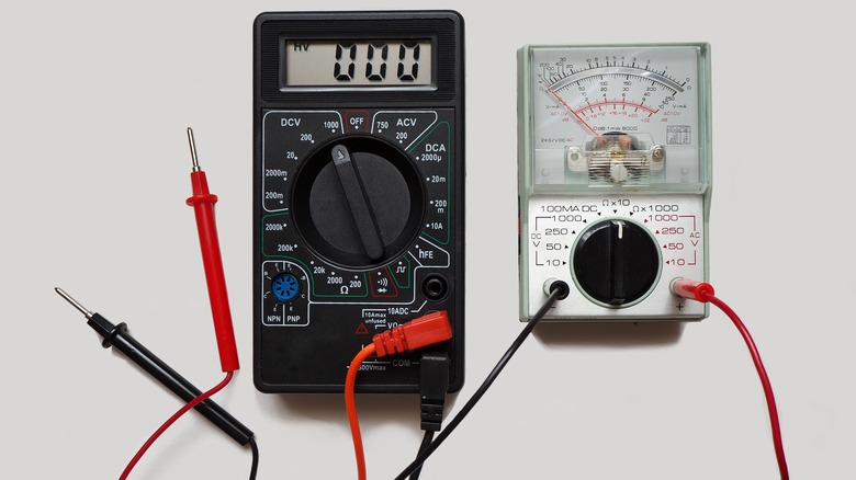 Digital and analog multimeters