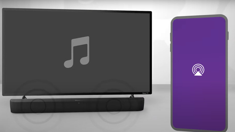 Roku Airplay playing music