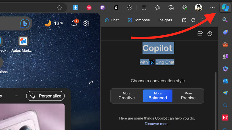 Copilot in Edge browser