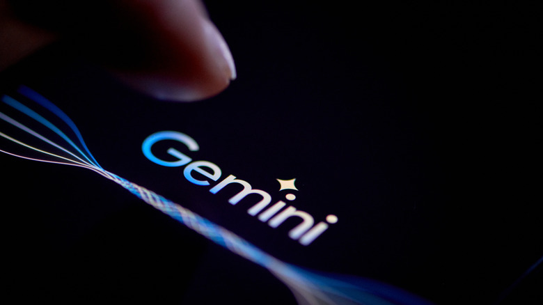 Finger pressing Gemini 