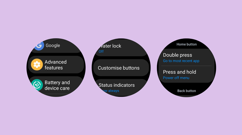 Samsung Galaxy Watch button customization