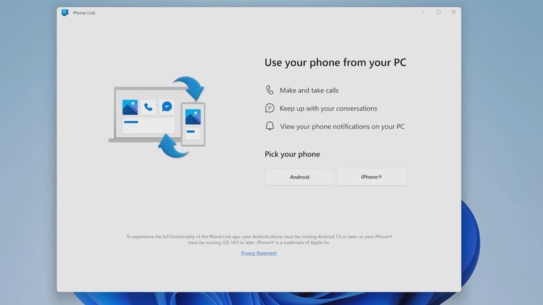 Pairing Windows PC with iPhone.