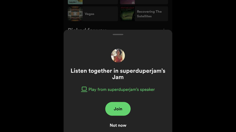 Spotify Jam join a jam