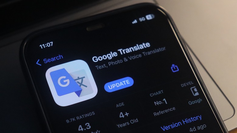 Google Translate app store