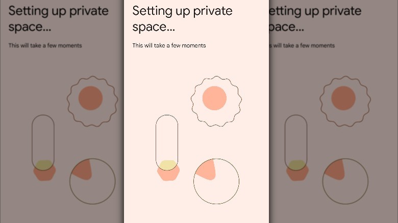 Google private space set up screen