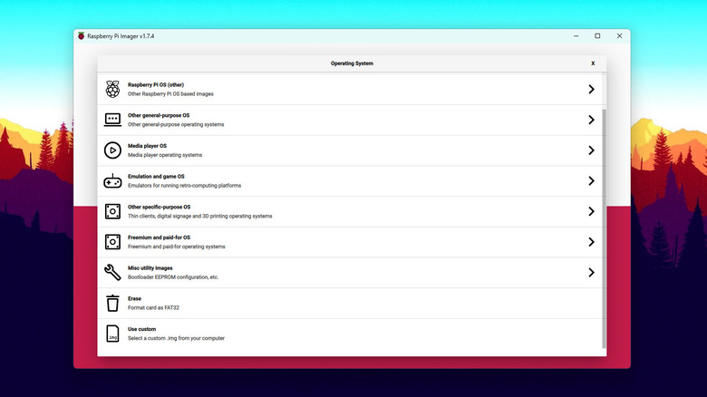 raspberry pi imager other os